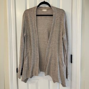 Altar’d State Open Front Waffle Knit Cardigan Size Large